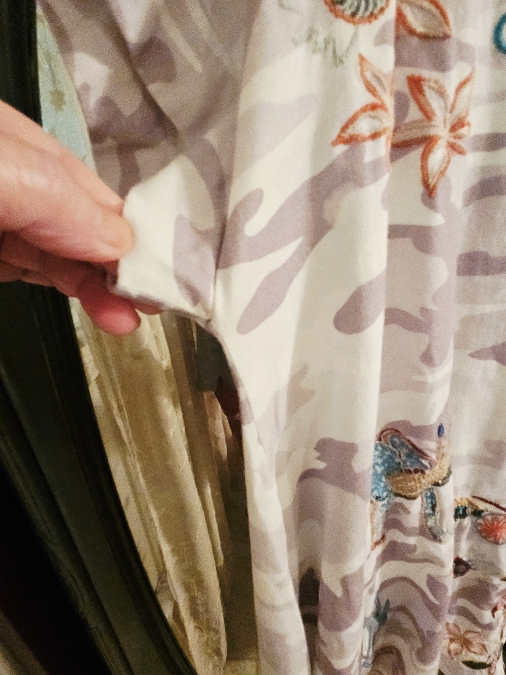 "JOHNNY WAS" Camo Embroidered Top With Matching Pants - Picture 10 of 16